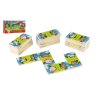 Domino Moje první zvířátka dřevo společenská hra 28ks v krabičce 17x9x3,5cm MPZ