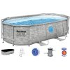 BESTWAY 56714 - Bazén s konstrukcí Steel Pro MAX™ 427 x 250 x 100 cm + kartušová filtrace