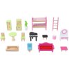 BABU - Dřevěný dům pro panenky Mila s 16 doplňky