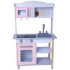 BABU - Dřevěná dětská kuchyňka - Růžová