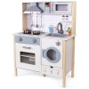 BABU - Dřevěná dětská kuchyňka s troubou a pračkou