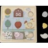 BABU - Edukativní puzzle Farma - 12 dílků