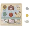 BABU - Edukativní puzzle Farma - 12 dílků