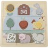 BABU - Edukativní puzzle Farma - 12 dílků