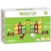 Magnetická stavebnice - Farma s malováním 46 ks