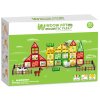 Magnetická stavebnice - Velká farma s malováním 80 ks