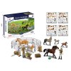 Zvířátka z farmy - Sada s koňmi a výběhem 4 druhy V1