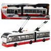 CITY SERVICE CAR - 1:16 Kloubový trolejbus - červený na setrvačník se zvuky