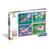 Clementoni - Puzzle 4v1 Den s jednorožci