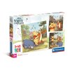 Clementoni - Puzzle 3x48 Čtvercové Disney Medvídek Pú