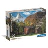 Clementoni - Puzzle 500 Okouzlující Matterhorn