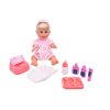 Dolls World - Panenka Olivia 38 cm pije a čůrá + příslušenství