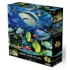 PRIME 3D Svítící PUZZLE - Neonové puzzle Žralok 500 dílků