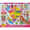 Velké omalovánky se samolepkami Víly a Princezny