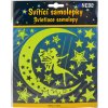 Svítící samolepky - Hvězdy a měsíc s vílou