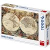 DINO Puzzle Historická mapa 66x47cm foto skládačka 1000 dílků