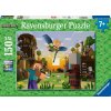 RAVENSBURGER Puzzle XXL Minecraft Stavba a dobrodružství 150 dílků 49x36cm