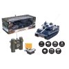 Tank RC plast 33cm TIGER I na baterie+dobíjecí pack 40MHz se zvukem a světlem v krabici 40x15x19cm