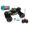 Auto RC Off-Road plast 26cm 27MHz dobíjecí pack+baterie se světlem zelené v krabici