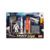 Sada vesmír 6ks kov/plast astronaut, raketoplán s doplňky v krabičce 25x17x4,5cm