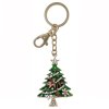 Přívěsek na klíče zlatý vánoční stromeček