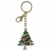 Přívěsek na klíče zlatý vánoční stromeček