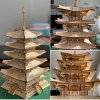 RoboTime 3D dřevěná skládačka Pětipatrová pagoda