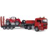 BRUDER 02772 Auto MAN TGA tahač s přívěsem + manipulátor Manitou MT633