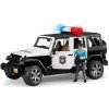 BRUDER 02526 (2526) Auto jeep Wrangler Rubicon Policie + figurka model 1:16