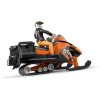 BRUDER 63101 Model 1:16 sněžný skútr 21cm set s řidičem plast