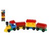 Stavebnice LORI 6 vlak+ 3 vagónky plast v sáčku 9x29x5cm