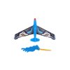 Vystřelovací letadlo plast 25x14cm 2 barvy na kartě 21x25x4cm