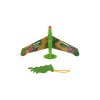 Vystřelovací letadlo plast 25x14cm 2 barvy na kartě 21x25x4cm