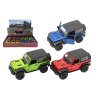 Auto Kinsmart Jeep Wrangler 2018 pevná střecha 12,5cm kov/plast 4 barvy na zpětné nat. 12ks v boxu