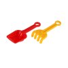 Sada na písek 2ks plast lopatka + hrabičky 4 barvy 8x22cm 12m+