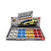 Auto mini kov/plast 7,5cm na zpětné natažení 4 barvy 24ks v boxu