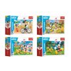 Minipuzzle 54 dílků Mickey Mouse Disney/ Den s přáteli 4 druhy v krabičce 9x6,5x4cm 40ks v boxu