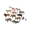 Zvířátka safari ZOO plast 13-18cm mix druhů 12ks v boxu
