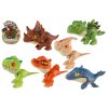 Dinosaurus kousací plast 8cm mix druhů na kartě 13x16x4cm