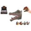Maňásek hlava dinosaura guma 5x10cm mix druhů 12ks v boxu