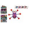 Pavouk lezoucí po skle plast 8x6cm 4 barvy na kartě 12ks v boxu
