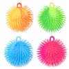 Míček antistresový mačkací chlupatý silikon 15cm 4 barvy