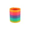 Spirála/pružina duhová plast průměr 8,5cm 6ks v boxu