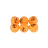 Míčky na stolní tenis 6ks SHIELD 4cm bezešvé žluté v krabičce 24x4cm