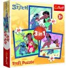 Puzzle 3v1 Lilo&Stitch - Čas se Stitchem 20x19,5cm v krabici 28x28x6cm