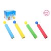 Vodní trubice/puška pěnová 21x3cm 4 barvy 48ks v boxu