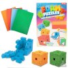 Stavebnice puzzle 3D pěnové kostka v krabici 18,5x28x3cm