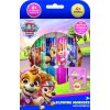 Fixy foukací 6ks se šablonami pro holky Tlapková patrola/Paw patrol v krabičce 12x19cm