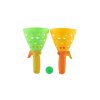 Catch ball hra 2ks + 3 míčky plast 19cm v síťce