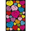 Samolepky Barevná usměvavá srdíčka 30 ks